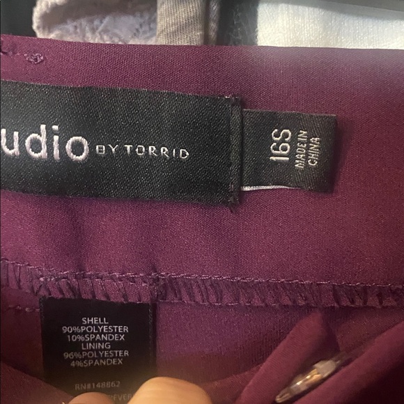 Torrid Deep Purple Trousers - Picture 4 of 5
